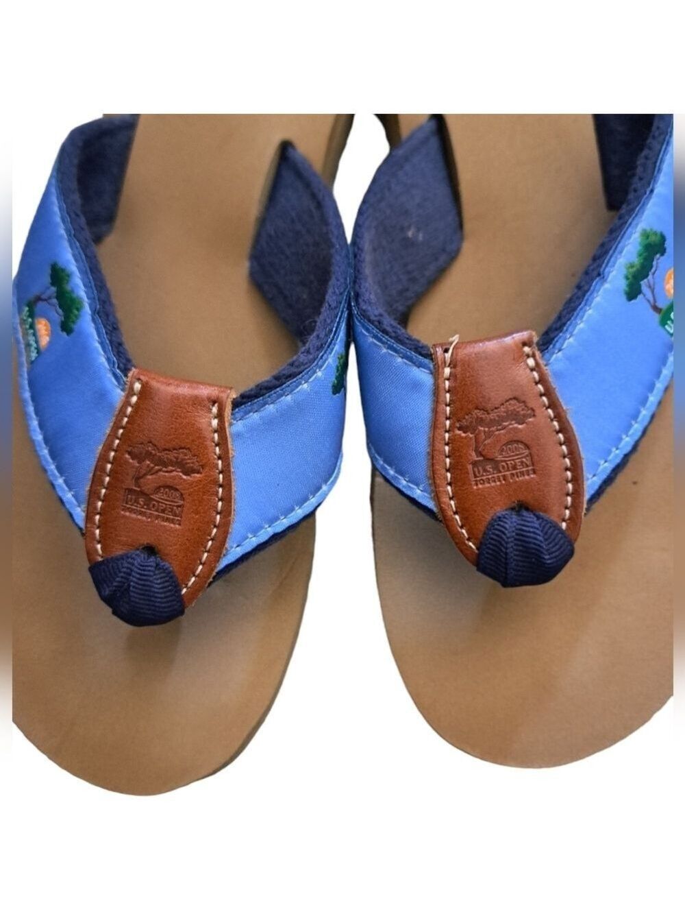 2008 US OPEN TORREY PINES golf sandals flip flops beach coastal lightweight M-L - Picture 2 of 9